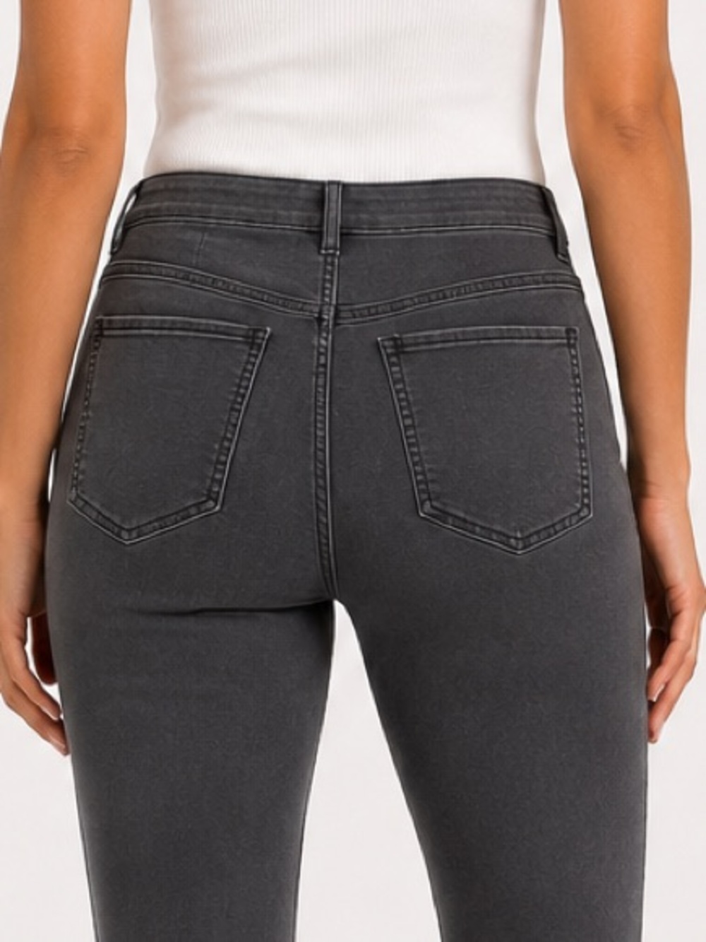 Free People flare jeans Charcoal color size 31 - Picture 3 of 7
